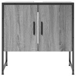 vidaXL Dulap chiuvetă baie, gri sonoma, 60x33x60 cm, lemn prelucrat vidaXL Dulap chiuvetă baie, gri sonoma, 60x33x60 cm, lemn prelucrat