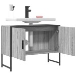 vidaXL Dulap chiuveta de baie, gri sonoma, 80x33x60 cm, lemn compozit vidaXL Dulap chiuveta de baie, gri sonoma, 80x33x60 cm, lemn compozit