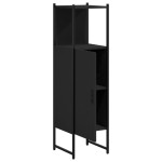 vidaXL Dulap de baie, negru, 33x33x120,5 cm, lemn prelucrat vidaXL Dulap de baie, negru, 33x33x120,5 cm, lemn prelucrat