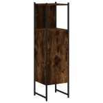 vidaXL Dulap de baie, stejar afumat, 33x33x120,5 cm, lemn prelucrat vidaXL Dulap de baie, stejar afumat, 33x33x120,5 cm, lemn prelucrat