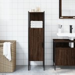 vidaXL Dulap de baie, stejar maro, 33x33x120,5 cm, lemn prelucrat vidaXL Dulap de baie, stejar maro, 33x33x120,5 cm, lemn prelucrat