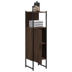vidaXL Dulap de baie, stejar maro, 33x33x120,5 cm, lemn prelucrat vidaXL Dulap de baie, stejar maro, 33x33x120,5 cm, lemn prelucrat