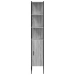 vidaXL Dulap de baie, gri sonoma, 33x33x185,5 cm, lemn prelucrat vidaXL Dulap de baie, gri sonoma, 33x33x185,5 cm, lemn prelucrat