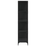 vidaXL Bibliotecă cu 4 niveluri negru 139x33,5x149 cm lemn vidaXL Bibliotecă cu 4 niveluri negru 139x33,5x149 cm lemn