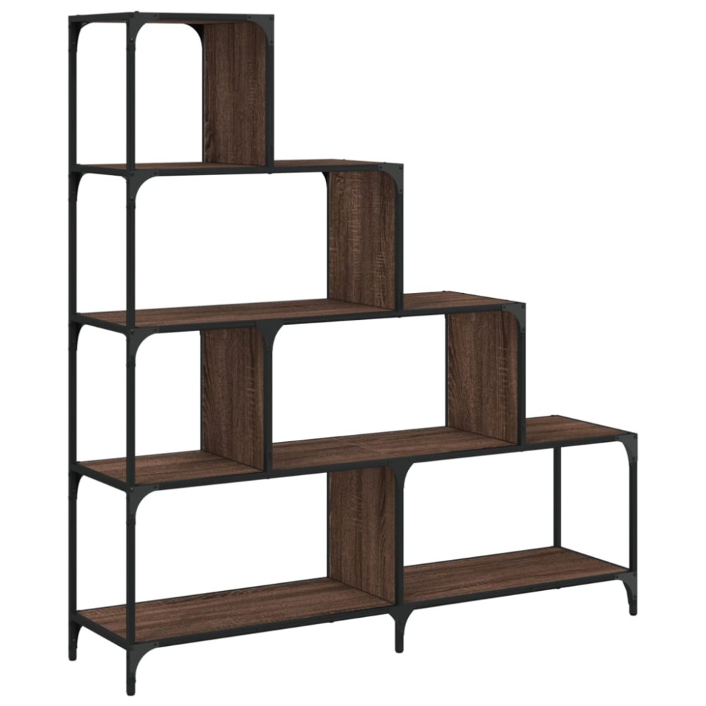 vidaXL Bibliotecă cu 4 niveluri stejar maro 139x33,5x149 cm lemn