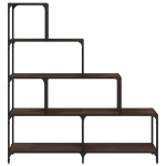 vidaXL Bibliotecă cu 4 niveluri stejar maro 139x33,5x149 cm lemn vidaXL Bibliotecă cu 4 niveluri stejar maro 139x33,5x149 cm lemn