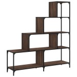 vidaXL Bibliotecă cu 4 niveluri stejar maro 139x33,5x149 cm lemn vidaXL Bibliotecă cu 4 niveluri stejar maro 139x33,5x149 cm lemn