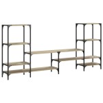 vidaXL Comodă TV, stejar sonoma, 206,5x28,5x95 cm, lemn compozit vidaXL Comodă TV, stejar sonoma, 206,5x28,5x95 cm, lemn compozit