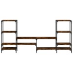 vidaXL Dulap TV, stejar fumuriu, 206,5x28,5x95 cm, lemn prelucrat