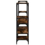 vidaXL Dulap TV, stejar fumuriu, 206,5x28,5x95 cm, lemn prelucrat