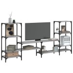 vidaXL Comodă TV, gri sonoma, 206,5x28,5x95 cm, lemn compozit vidaXL Comodă TV, gri sonoma, 206,5x28,5x95 cm, lemn compozit