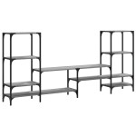 vidaXL Comodă TV, gri sonoma, 206,5x28,5x95 cm, lemn compozit vidaXL Comodă TV, gri sonoma, 206,5x28,5x95 cm, lemn compozit