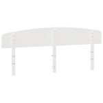 vidaXL Tăblie de pat, alb, 200 cm, lemn masiv de pin