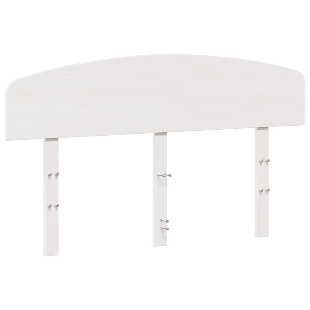 vidaXL Tăblie de pat, alb, 150 cm, lemn masiv de pin