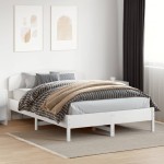 vidaXL Tăblie de pat, alb, 150 cm, lemn masiv de pin vidaXL Tăblie de pat, alb, 150 cm, lemn masiv de pin