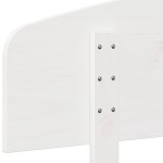 vidaXL Tăblie de pat, alb, 150 cm, lemn masiv de pin vidaXL Tăblie de pat, alb, 150 cm, lemn masiv de pin