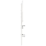 vidaXL Tăblie de pat, alb, 135 cm, lemn masiv de pin