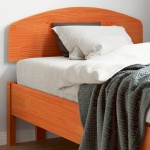 vidaXL Tăblie de pat, maro ceruit, 90 cm, lemn masiv de pin vidaXL Tăblie de pat, maro ceruit, 90 cm, lemn masiv de pin