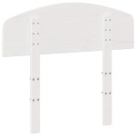 vidaXL Tăblie de pat, alb, 75 cm, lemn masiv de pin vidaXL Tăblie de pat, alb, 75 cm, lemn masiv de pin