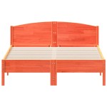 vidaXL Cadru de pat fără saltea, maro ceruit 140x200 cm lemn masiv pin vidaXL Cadru de pat fără saltea, maro ceruit 140x200 cm lemn masiv pin