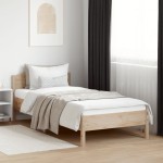 vidaXL Cadru de pat fără saltea, 90x200 cm, lemn masiv pin