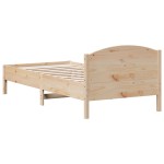 vidaXL Cadru de pat fără saltea, 90x200 cm, lemn masiv pin