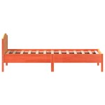 vidaXL Pat de zi fără saltea, maro ceruit, 90x200 cm, lemn masiv pin