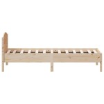 vidaXL Cadru de pat fără saltea, 75x190 cm, lemn masiv de pin