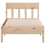 vidaXL Cadru de pat fără saltea, 75x190 cm, lemn masiv de pin