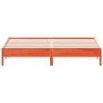 vidaXL Cadru de pat fără saltea, maro ceruit 200x200 cm lemn masiv pin