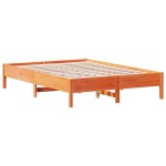 vidaXL Cadru de pat fără saltea, maro ceruit 150x200 cm lemn masiv pin vidaXL Cadru de pat fără saltea, maro ceruit 150x200 cm lemn masiv pin