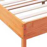 vidaXL Cadru de pat fără saltea, maro ceruit 150x200 cm lemn masiv pin vidaXL Cadru de pat fără saltea, maro ceruit 150x200 cm lemn masiv pin