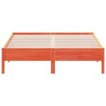 vidaXL Cadru de pat fără saltea, maro ceruit 140x200 cm lemn masiv pin vidaXL Cadru de pat fără saltea, maro ceruit 140x200 cm lemn masiv pin
