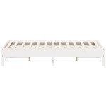 vidaXL Cadru de pat fără saltea, alb, 120x200 cm, lemn masiv pin vidaXL Cadru de pat fără saltea, alb, 120x200 cm, lemn masiv pin