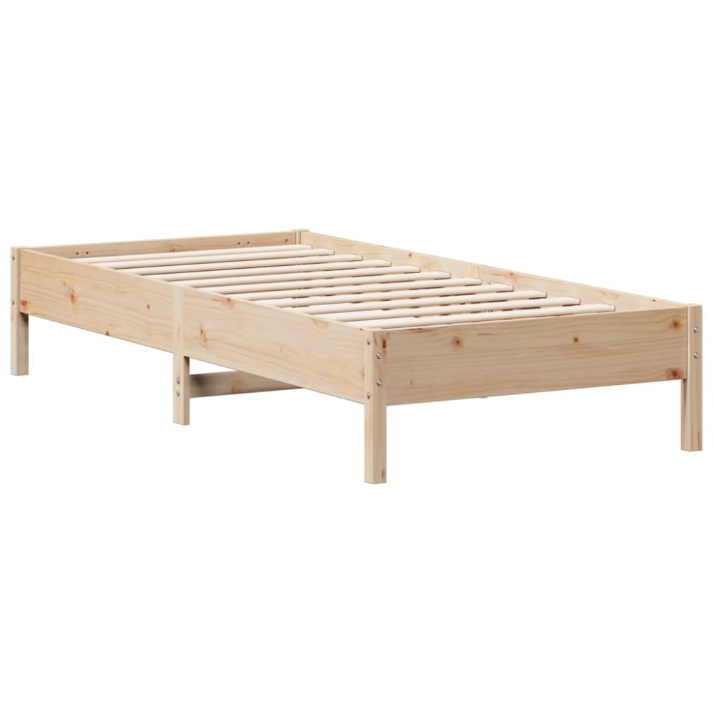 vidaXL Cadru de pat fără saltea, 90x200 cm, lemn masiv pin