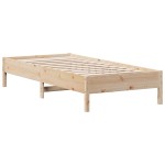 vidaXL Cadru de pat fără saltea, 90x200 cm, lemn masiv pin
