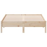 vidaXL Cadru de pat fără saltea, 140x190 cm, lemn masiv de pin