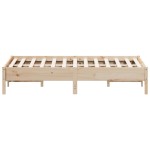 vidaXL Cadru de pat fără saltea, 140x190 cm, lemn masiv de pin