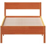 vidaXL Pat de zi fără saltea, maro ceruit, 90x200 cm, lemn masiv pin vidaXL Pat de zi fără saltea, maro ceruit, 90x200 cm, lemn masiv pin