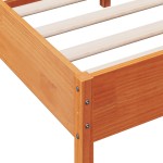 vidaXL Pat de zi fără saltea, maro ceruit, 90x200 cm, lemn masiv pin vidaXL Pat de zi fără saltea, maro ceruit, 90x200 cm, lemn masiv pin