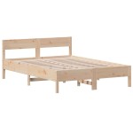 vidaXL Cadru de pat fără saltea, 120x190 cm, lemn masiv pin vidaXL Cadru de pat fără saltea, 120x190 cm, lemn masiv pin