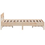 vidaXL Cadru de pat fără saltea, 120x190 cm, lemn masiv pin vidaXL Cadru de pat fără saltea, 120x190 cm, lemn masiv pin