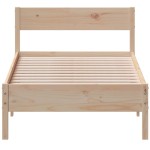 vidaXL Cadru de pat fără saltea, 75x190 cm, lemn masiv de pin
