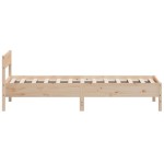 vidaXL Cadru de pat fără saltea, 75x190 cm, lemn masiv de pin