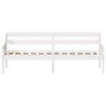 vidaXL Pat de zi fără saltea, alb, 80x200 cm, lemn masiv pin vidaXL Pat de zi fără saltea, alb, 80x200 cm, lemn masiv pin