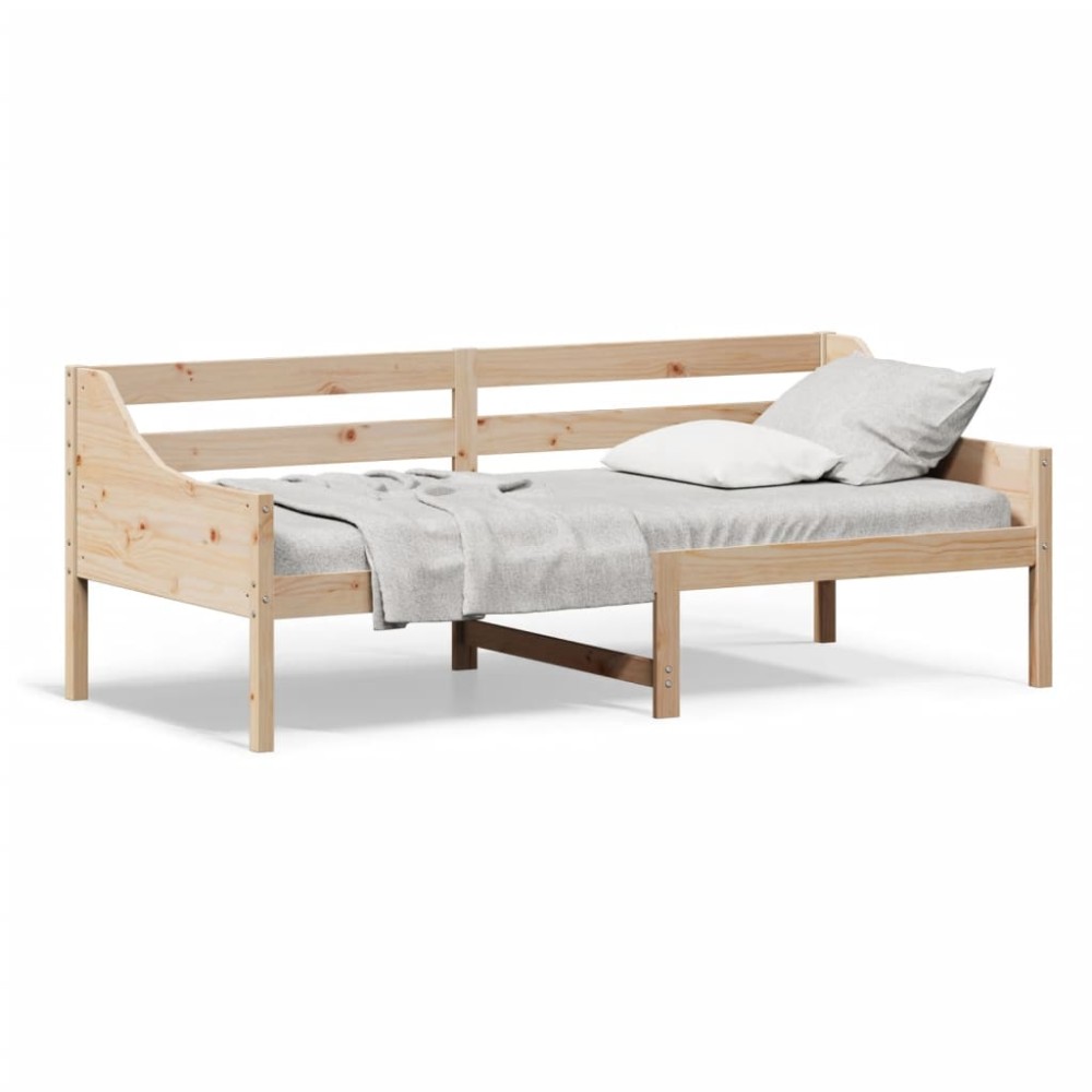 vidaXL Pat de zi fără saltea 100x200 cm din lemn masiv de pin