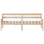 vidaXL Pat de zi fără saltea 100x200 cm din lemn masiv de pin