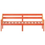 vidaXL Pat de zi fără saltea ceară maro 100x200 cm lemn masiv de pin