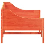 vidaXL Pat de zi fără saltea ceară maro 100x200 cm lemn masiv de pin