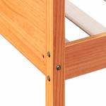 vidaXL Pat de zi fără saltea ceară maro 100x200 cm lemn masiv de pin